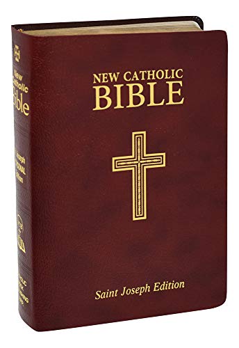 New Catholic Bible-Medium Print (Burgundy) :