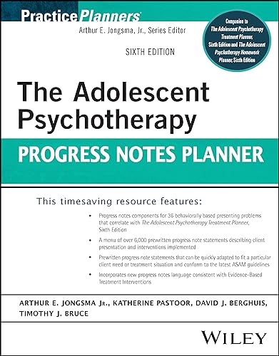 The Adolescent Psychotherapy Progress Notes Planner [Paperback]