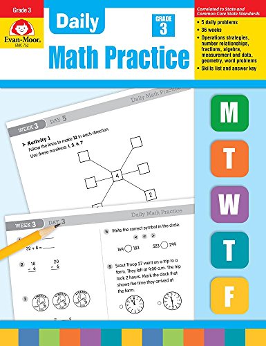 Daily Common Core Math Practice, Grade 3 [Paperback]