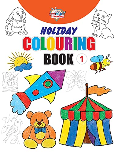 Holiday Colouring Book 1   For 3 To 7 Year Old Kids | Crayon And Pencil Coloring