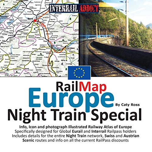 Railmap Europe - Night Train Special 2017  Specifically Designed for Global Int [Paperback]