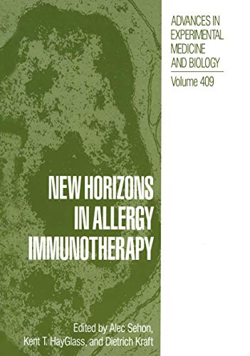 Ne Horizons in Allergy Immunotherapy [Paperback]