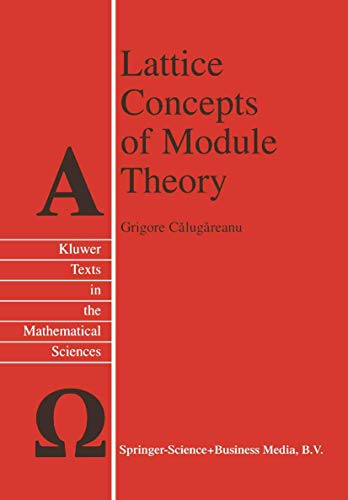 Lattice Concepts of Module Theory [Paperback]