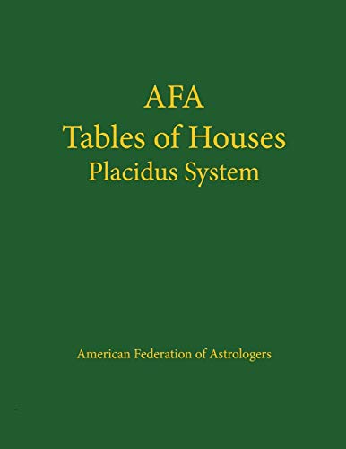 Tables Of Houses Placidus System [Paperback]