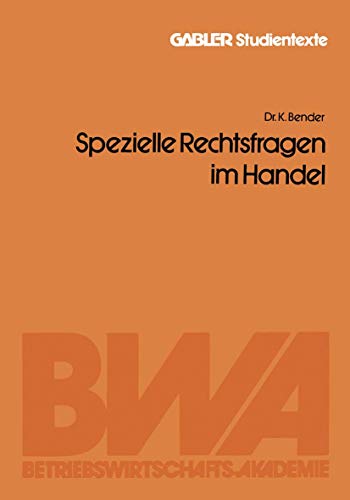 Spezielle Rechtsfragen im Handel [Paperback]