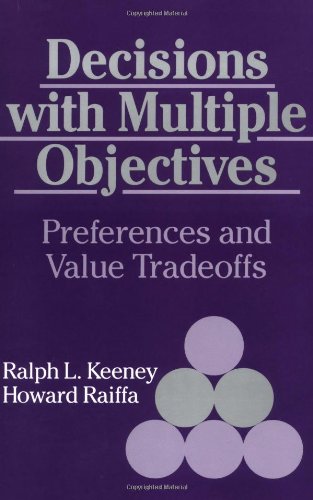 Decisions ith Multiple Objectives Preferences and Value Trade-Offs [Paperback]