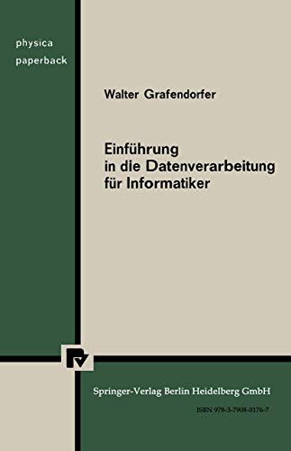 Einfhrung in die Datenverarbeitung fr Informatiker [Paperback]