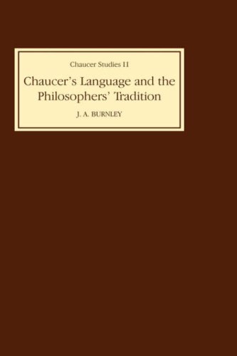 Chaucer's Language and the Philosophers' Tradition [Hardcover]