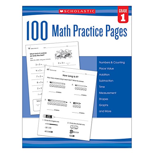 100 Math Practice Pages (Grade 1) [Paperback]