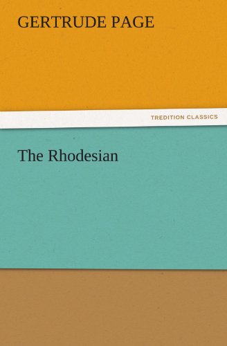 The Rhodesian (tredition Classics) [Paperback]