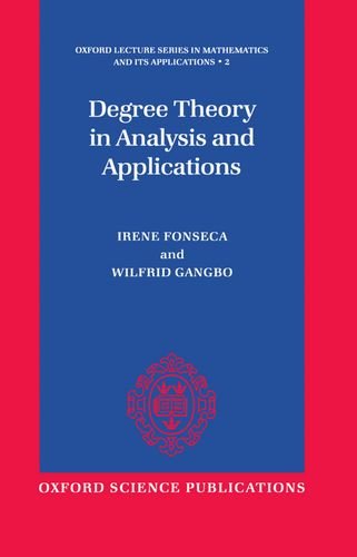 Degree Theory in Analysis and Applications [Hardcover]