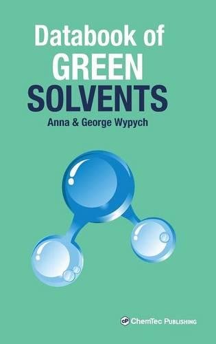 Databook of Green Solvents [Hardcover]