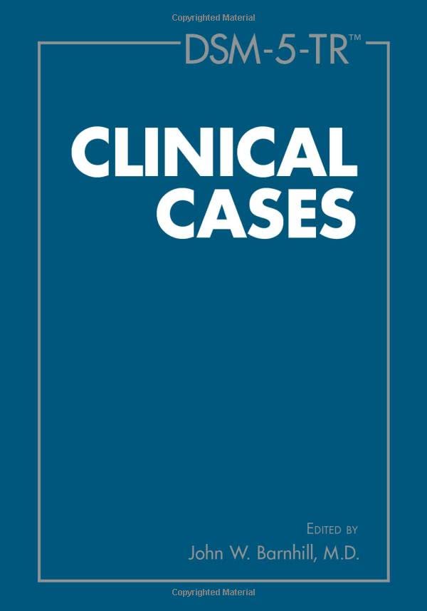 DSM-5-TR Clinical Cases [Paperback]