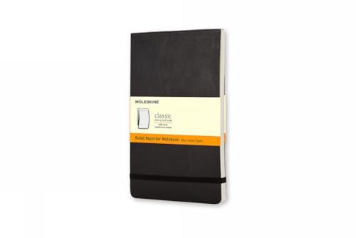 Moleskine Reporter Notebook, Pocket, Ruled, Black, Soft Cover (3.5 x 5.5) [Diary]