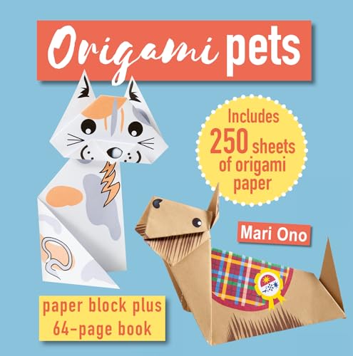 Origami Pets: Paper block plus 64-page book [Paperback]