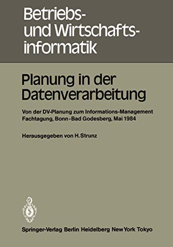 Planung in der Datenverarbeitung: Von der DV-Planung zum Informations-Management [Paperback]