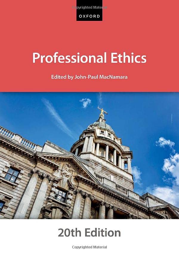 Professional Ethics [Paperback]