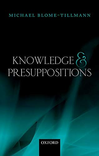 Knoledge and Presuppositions [Hardcover]