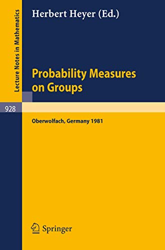 Probability Measures on Groups: Proceedings o