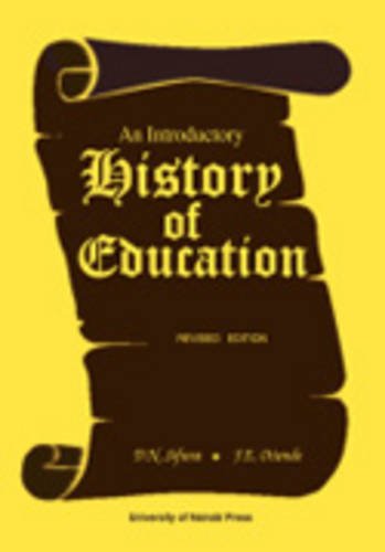 An Introductory History Of Education. Revised Edition [Paperback]