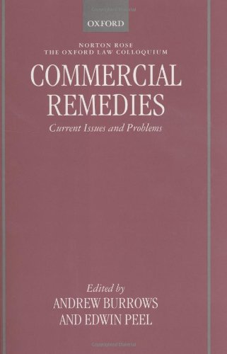 Commercial Remedies Current Issues and Problems [Hardcover]