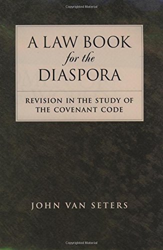 A La Book for the Diaspora Revision in the Study of the Covenant Code [Hardcover]