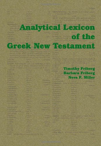 Analytical Lexicon Of The Greek Ne Testament [Paperback]