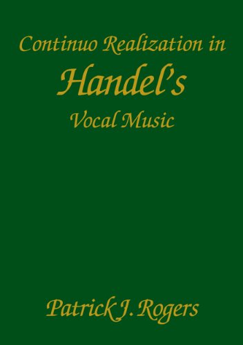 Continuo Realization in Handel's Vocal Music [Paperback]