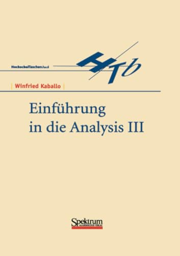 Einfhrung in die Analysis III [Paperback]