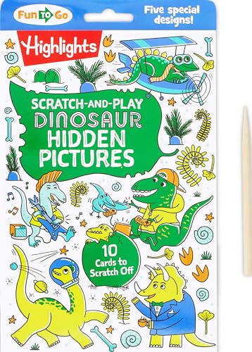 Scratch-and-Play Dinosaur Hidden Pictures [Paperback]