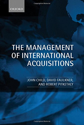 The Management of International Acquisitions [Hardcover]