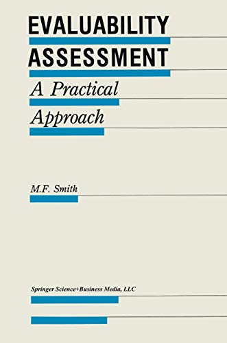 Evaluability Assessment A Practical Approach [Paperback]