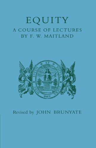 Equity A Course of Lectures [Paperback]