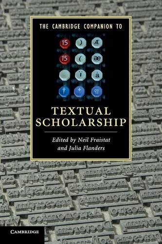 The Cambridge Companion to Textual Scholarship [Paperback]