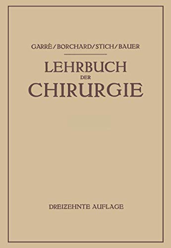 Lehrbuch der Chirurgie [Paperback]