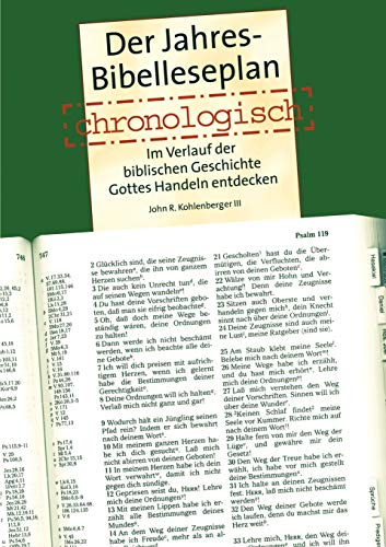 Der Jahres  Bibelleseplan Chronologisch (german Edition) [Paperback]