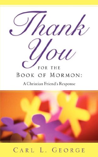 Thank You For The Book Of Mormon [Paperback]