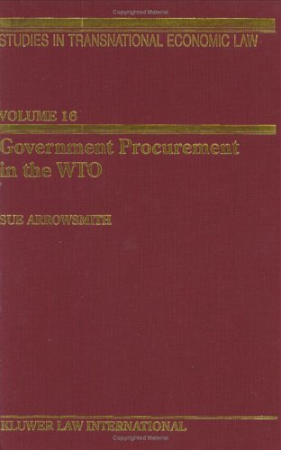 Government Procurement In The Wto (studies In Transnational Economic Law Set) [Hardcover]