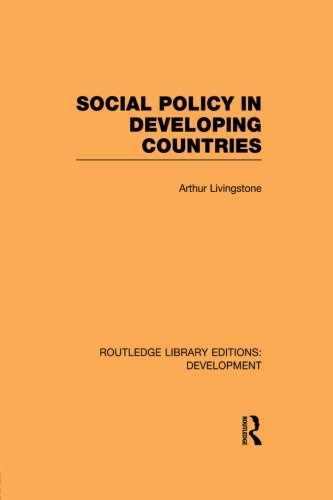 Social Policy in Developing Countries [Paperback]