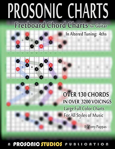 Fretboard Chord Charts For Guitar - In Altered Tuning 4ths [Paperback]