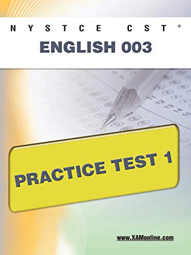 NYSTCE CST English 003 Practice Test 1 [Paperback]