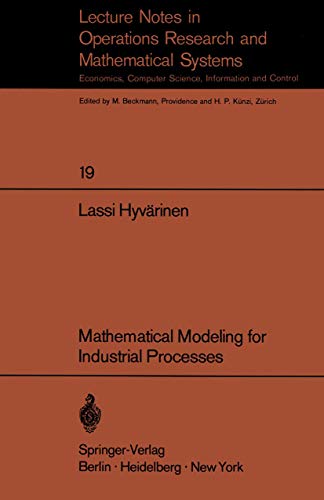 Mathematical Modeling for Industrial Processes [Paperback]