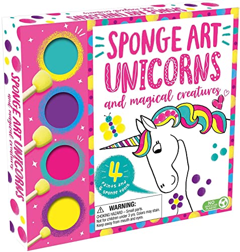 Unicorn Sponge Art: With 4 Sponge Tools and 4