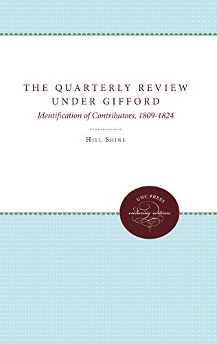 the Quarterly Revie  Under Gifford Identification Of Contributors, 1809-1824  [Paperback]