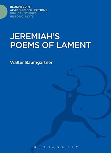 Jeremiah's Poems of Lament [Hardcover]