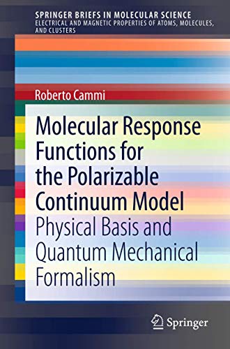 Molecular Response Functions for the Polarizable Continuum Model: Physical basis [Paperback]