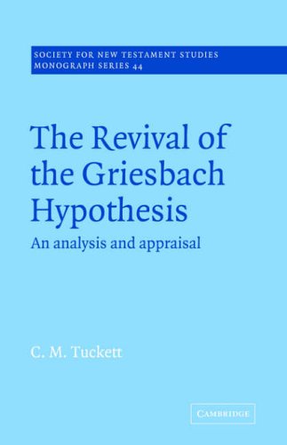 Revival Griesbach Hypothes [Paperback]