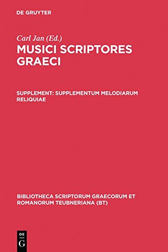 Musici Scriptores Graeci Supplementum Melodiarum Reliquiae [Hardcover]