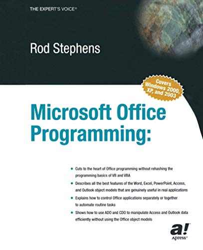 Microsoft Office Programming: A Guide for Experienced Developers [Paperback]