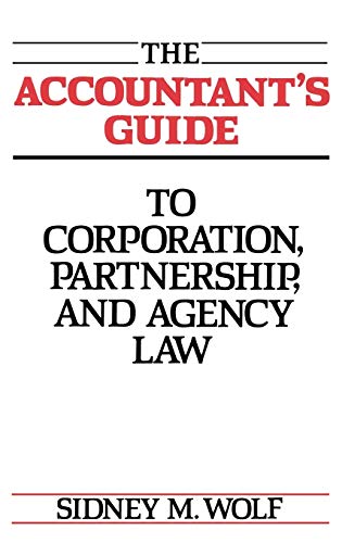 The Accountant's Guide to Corporation, Partnership, and Agency La [Hardcover]